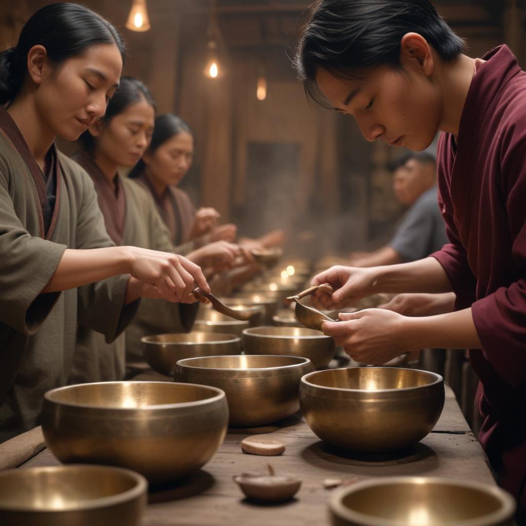 Кованые тибетские поющие чаши: особенности изготовления, звуковые свойства и области применения